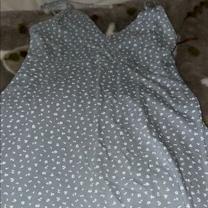 Brandy Melville Blue Floral Midi Dress